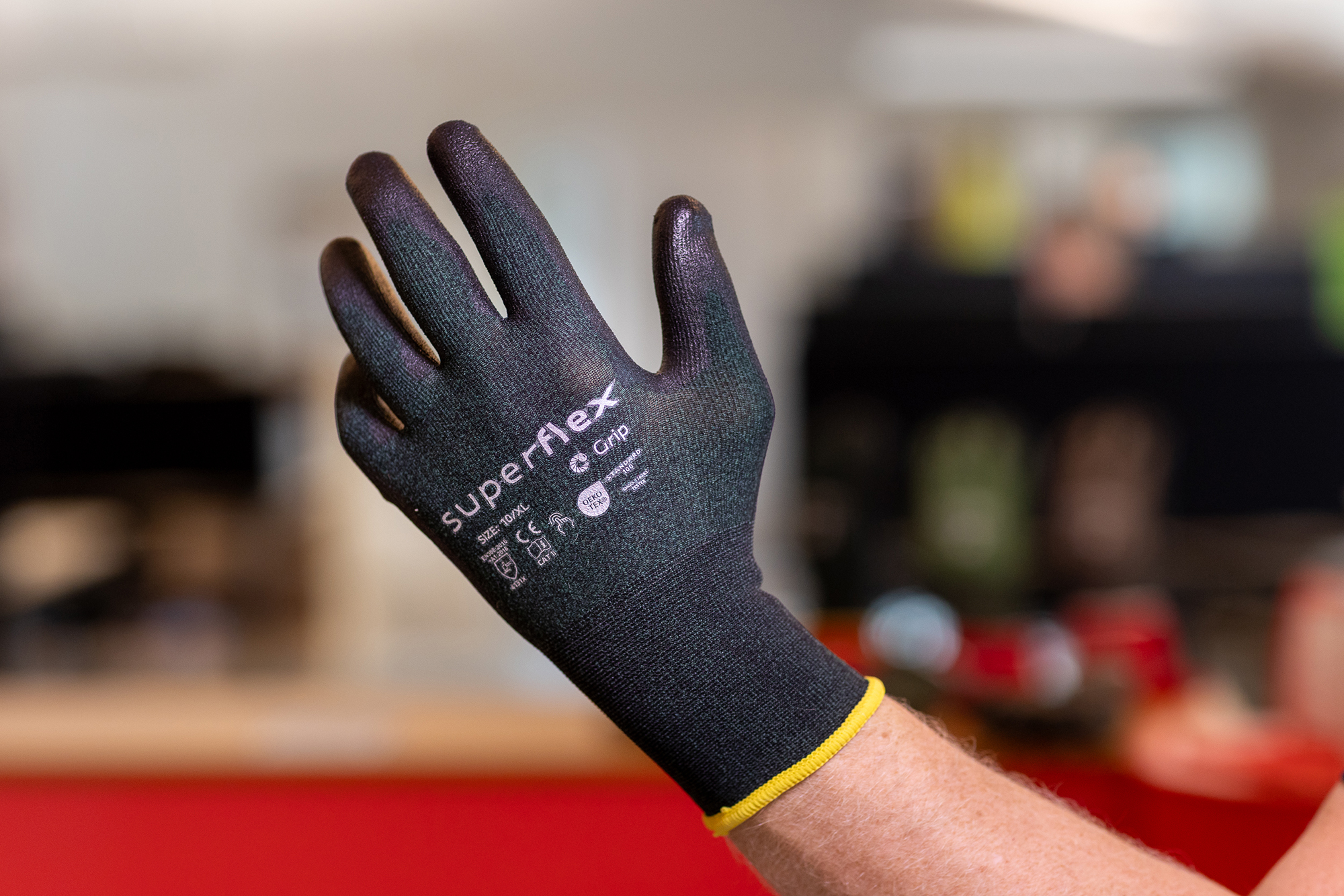 Superflex Grip montagehandske med høj fingerføling